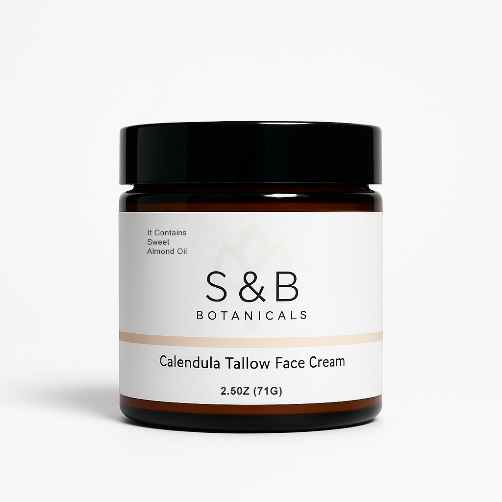 Calendula Tallow Whipped Face Cream – Herbal Whipped Moisturizer