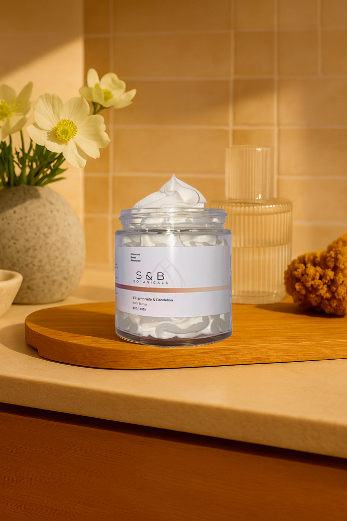 Chamomile & Dandelion Body Butter – Herbal Hydration