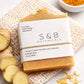 Turmeric Tallow Facial Soap Bar – Calendula, Honey & Oat Gentle Face Cleanser | Natural Herbal Facial Soap
