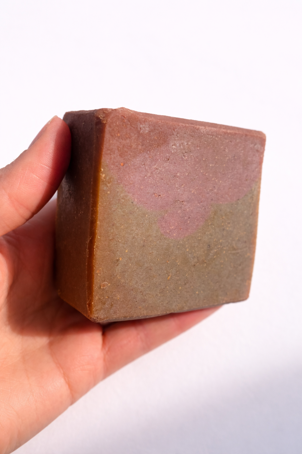 S&B Botanicals Natural Tallow Soap – Matcha Latte Bar Angled View, 4oz