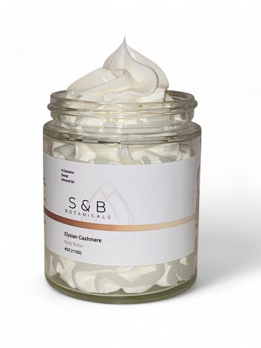 Calendula body butter 4 oz in glass jar – natural shea butter moisturizer with calendula for dry skin fragrance free or scented