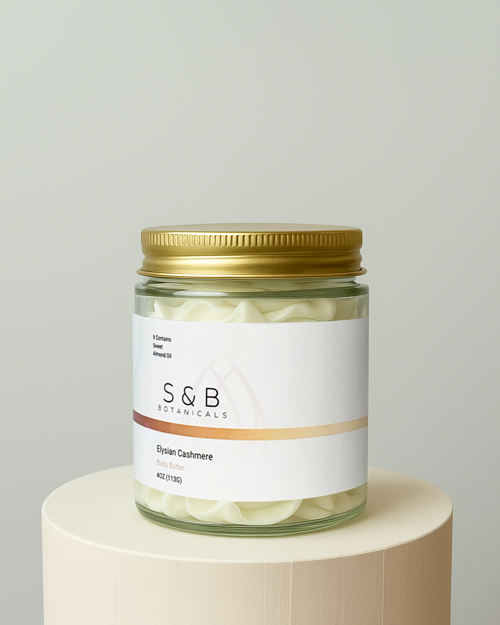 Calendula body butter 4 oz glass jar only – natural whipped shea butter moisturizer with calendula for dry skin