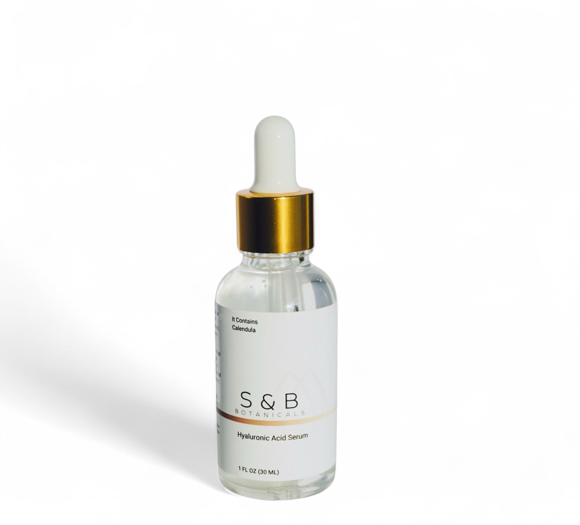 Calendula hyaluronic acid face serum by S&B Botanicals — natural deep hydration botanical skin care